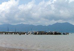 Krom Luang Pier in Laem Ngop near Trat, Thailand